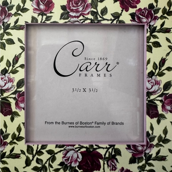 Carr Frames Since 1869 2 Pcs Floral Picture Frames And Metal Easel Gift Set NWT - Picture 3 of 7